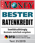Berechnen Sie jetzt mit den Beamtenkredit-Rechner Ihren FlexoPlus-Ratenkredit - den besten Ratenkredit laut FOCUS MONEY Test Heft 31/2019.